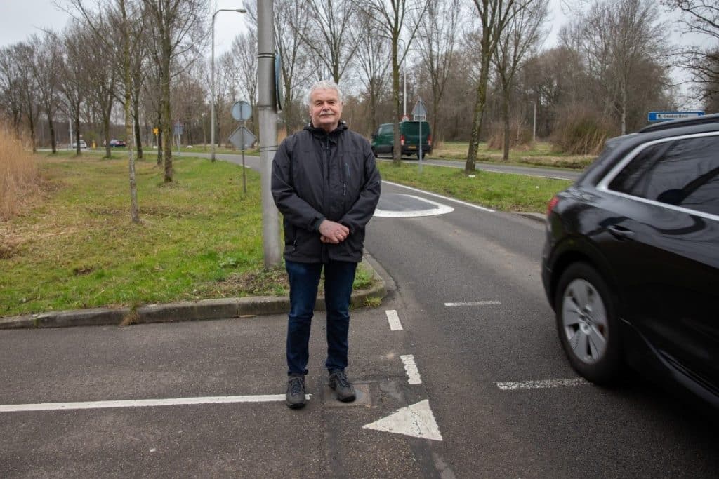 Foto van Gerard Voskuilen bij de Goudse Houtsingel