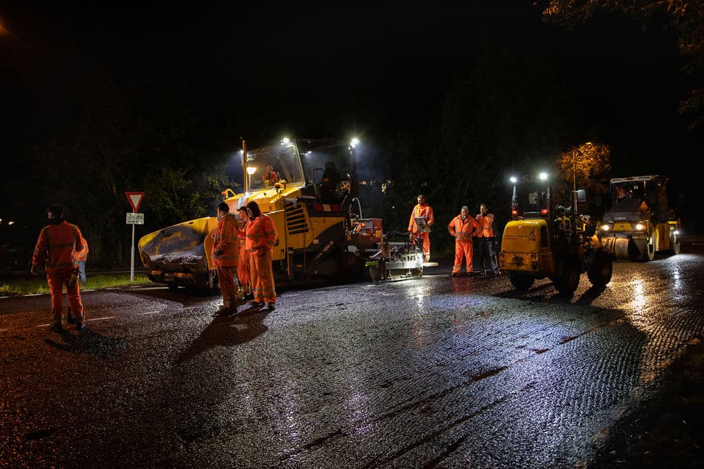 Nachtelijke werkzaamheden aan de Steve Bikobrug.